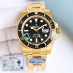 Rolex Submariner 40mm for 3135 41mm for 3235 18K 904L Steel Gold Strap Black Dial Watch